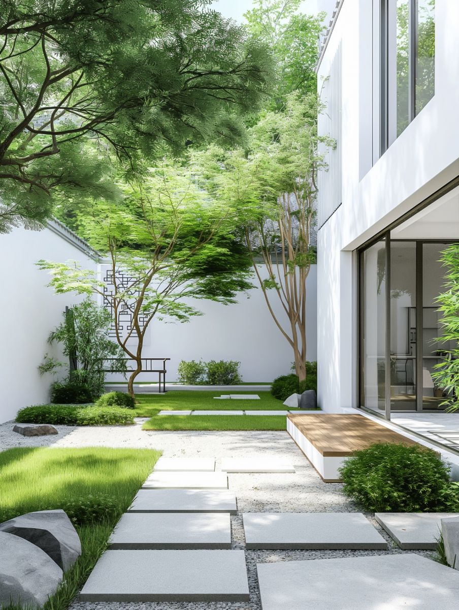 Thiết kế sân vườn hiện đại - xu hướng phong cách sân vườn 2025